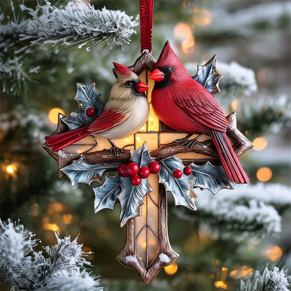 Birdsong and the Light of Faith: Exquisite Cross Ornament Collection