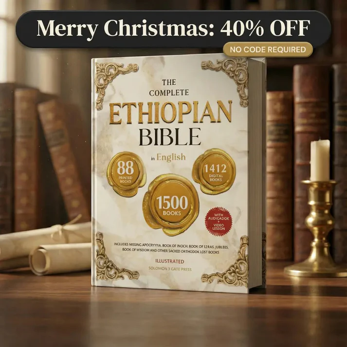 📖 Complete Ethiopian Bible📖 – Hardcover Collector’s Edition 🎁 Ultimate Christmas Gift for Faith & Study✨