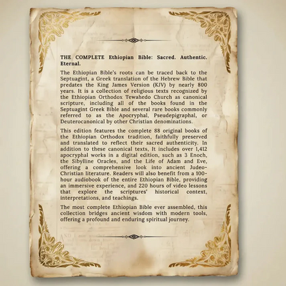 📖 Complete Ethiopian Bible📖 – Hardcover Collector’s Edition 🎁 Ultimate Christmas Gift for Faith & Study✨