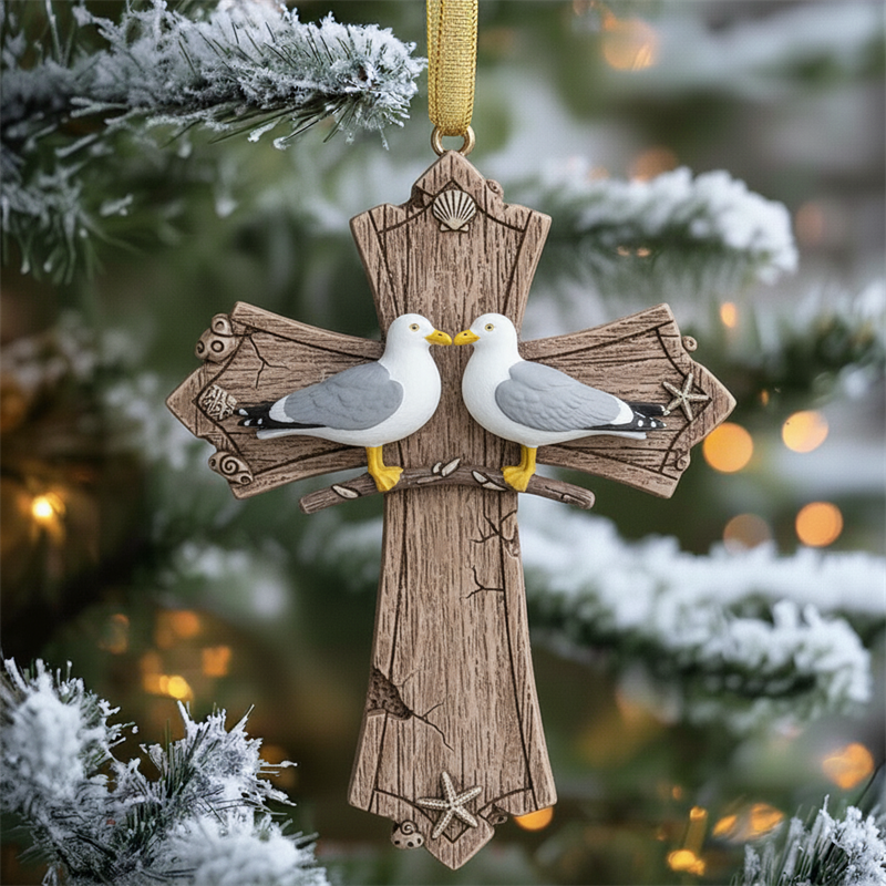 Birdsong and the Light of Faith: Exquisite Cross Ornament Collection