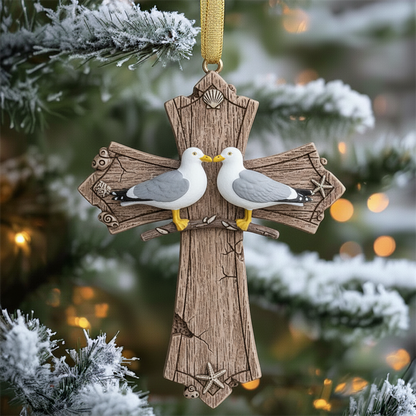 Birdsong and the Light of Faith: Exquisite Cross Ornament Collection