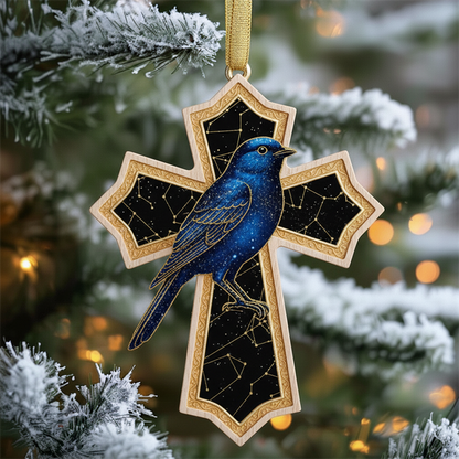 Birdsong and the Light of Faith: Exquisite Cross Ornament Collection
