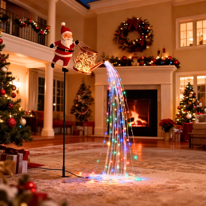 🎄 Christmas Flash Sale 🎅 49% OFF ✨Solar-Powered Santa Claus Garden Stake Kettle Light🌟