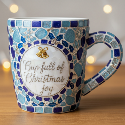 💖Seaglass Cup Full Of Christmas Joy