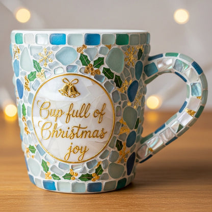 💖Seaglass Cup Full Of Christmas Joy