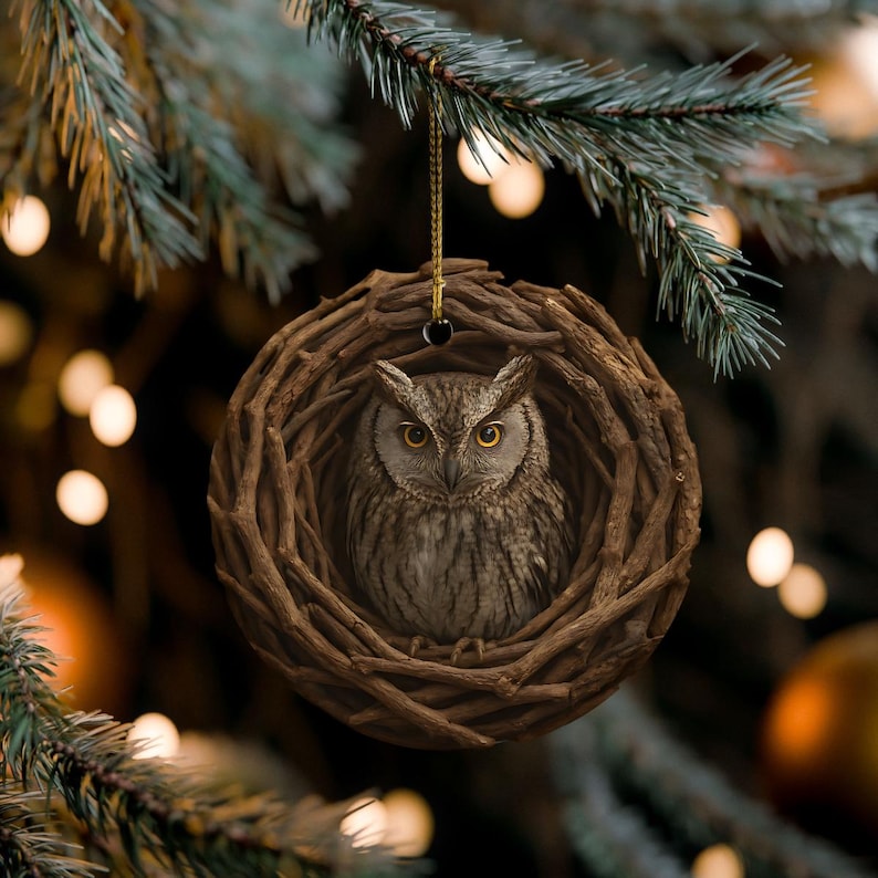 🎄 Woodland Wonders Christmas Ornament Collection 🦉